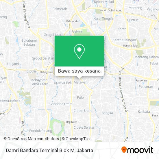 Peta Damri Bandara Terminal Blok M