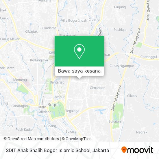 Peta SDIT Anak Shalih Bogor Islamic School