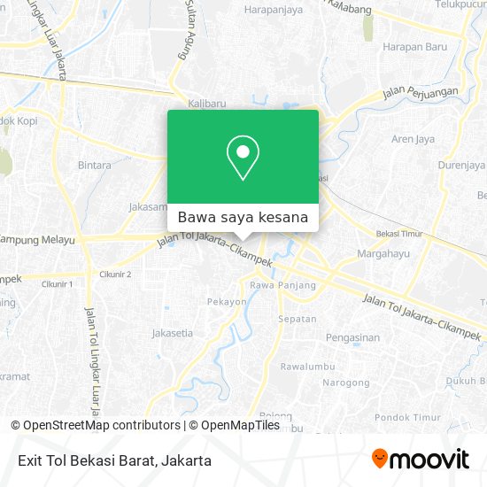 Peta Exit Tol Bekasi Barat