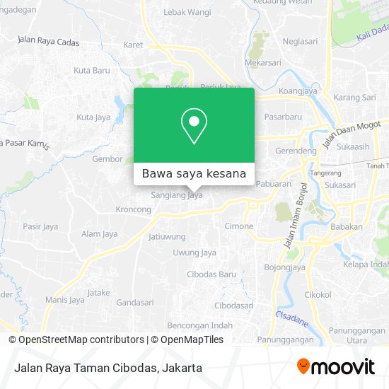 Peta Jalan Raya Taman Cibodas