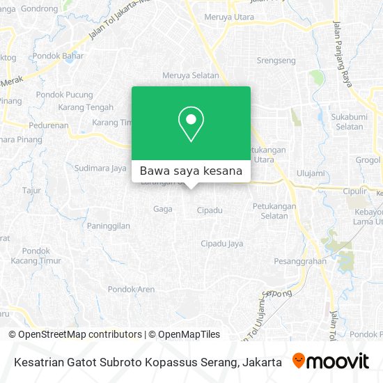 Peta Kesatrian Gatot Subroto Kopassus Serang