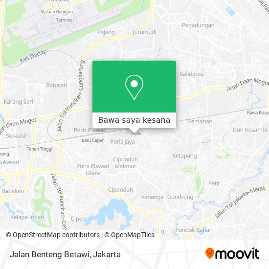 Peta Jalan Benteng Betawi