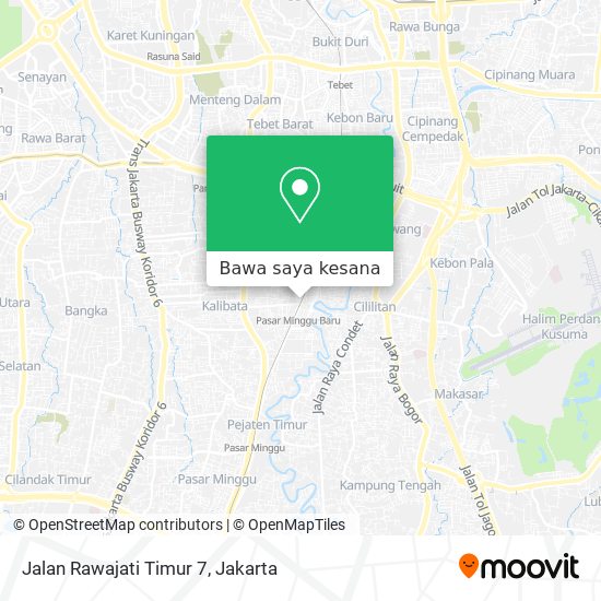 Peta Jalan Rawajati Timur 7