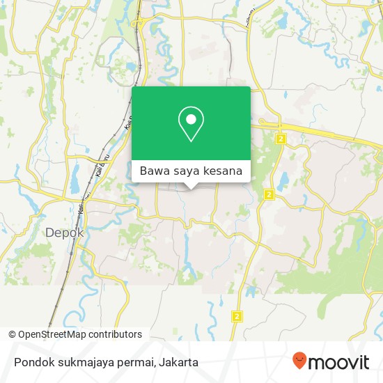 Peta Pondok sukmajaya permai