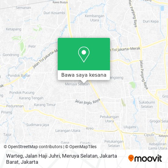 Peta Warteg, Jalan Haji Juhri, Meruya Selatan, Jakarta Barat