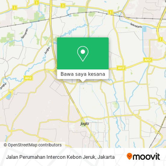 Peta Jalan Perumahan Intercon Kebon Jeruk