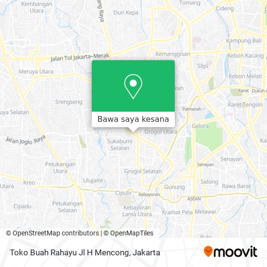 Peta Toko Buah Rahayu Jl H Mencong