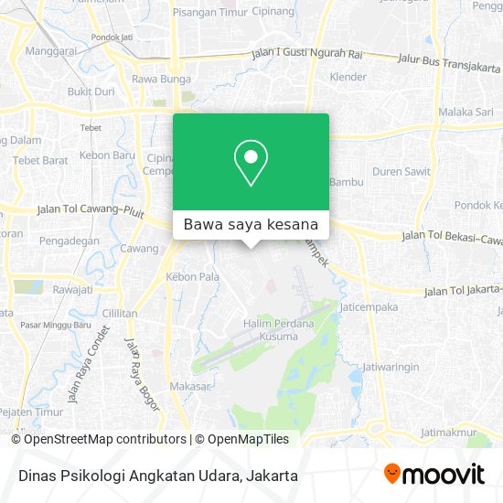 Peta Dinas Psikologi Angkatan Udara