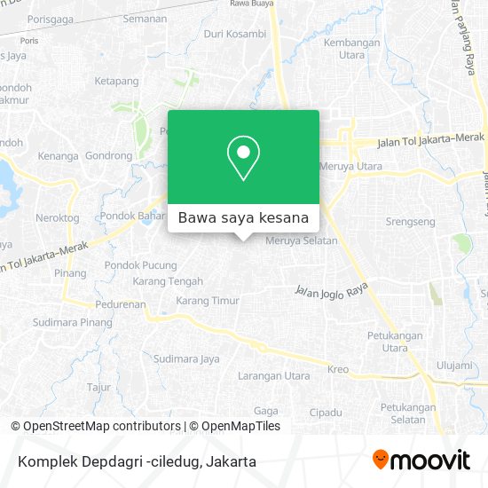 Peta Komplek Depdagri -ciledug