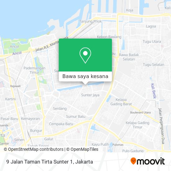 Peta 9 Jalan Taman Tirta Sunter 1