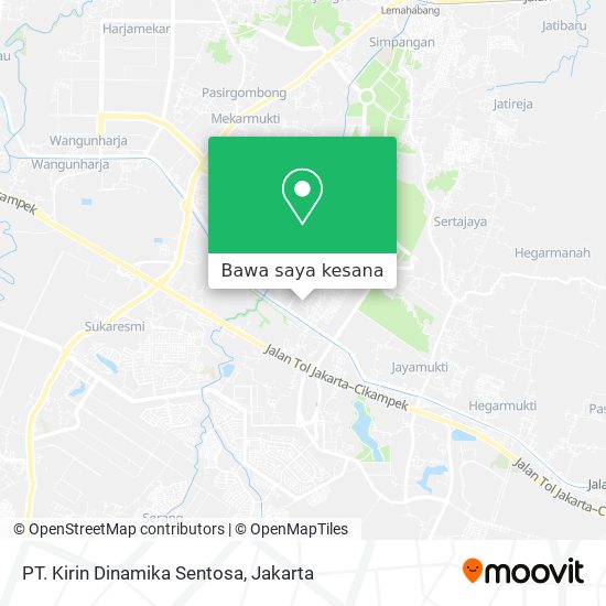 Peta PT. Kirin Dinamika Sentosa