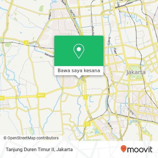 Peta Tanjung Duren Timur II
