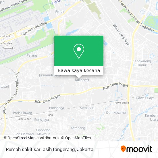 Peta Rumah sakit sari asih tangerang