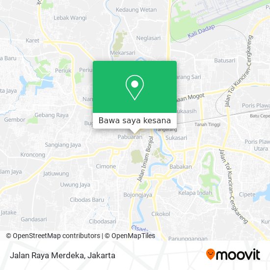 Peta Jalan Raya Merdeka