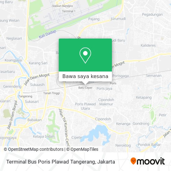 Peta Terminal Bus Poris Plawad Tangerang