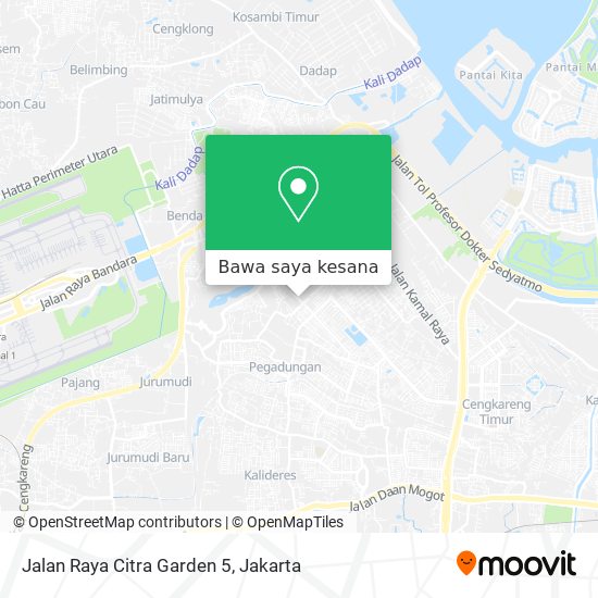 Peta Jalan Raya Citra Garden 5