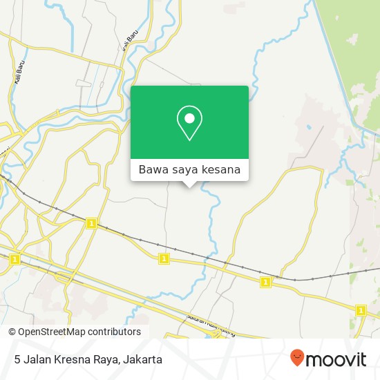 Peta 5 Jalan Kresna Raya