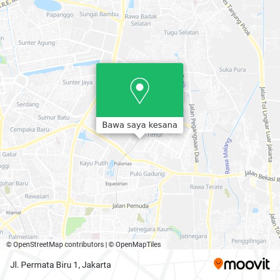 Peta Jl. Permata Biru 1