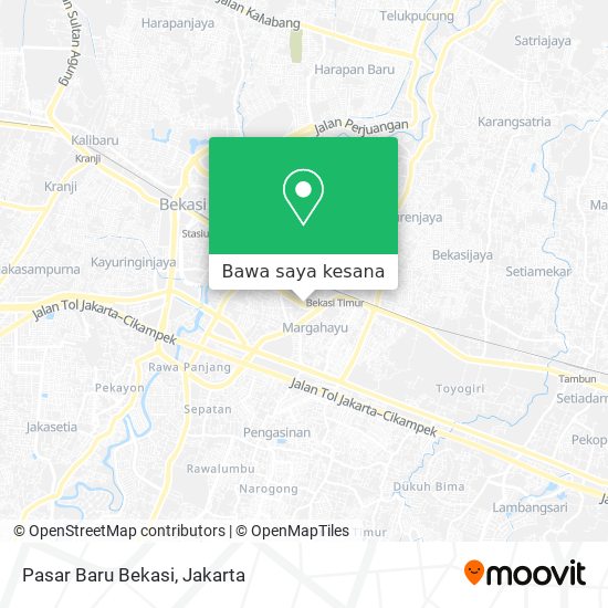 Peta Pasar Baru Bekasi