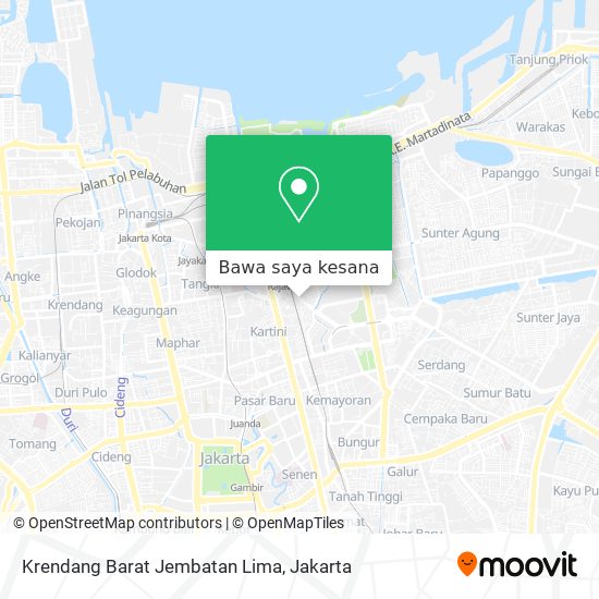 Peta Krendang Barat Jembatan Lima