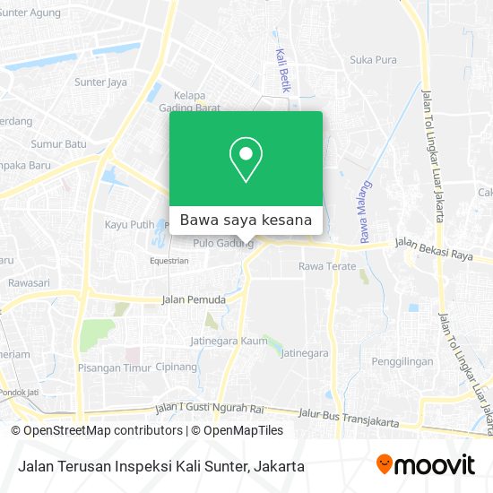 Peta Jalan Terusan Inspeksi Kali Sunter