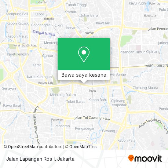 Peta Jalan Lapangan Ros I