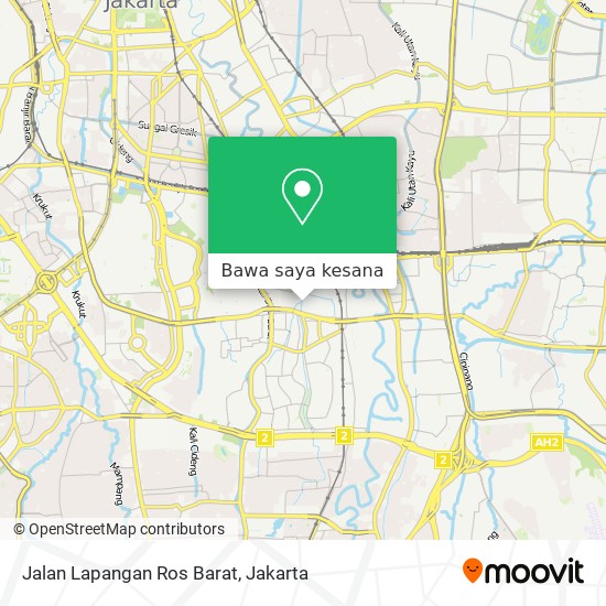 Peta Jalan Lapangan Ros Barat