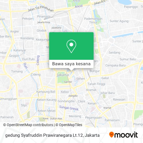 Peta gedung Syafruddin Prawiranegara Lt.12