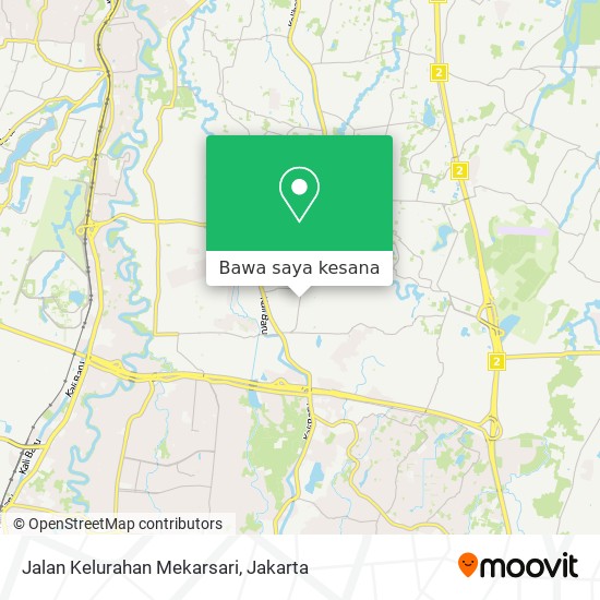 Peta Jalan Kelurahan Mekarsari