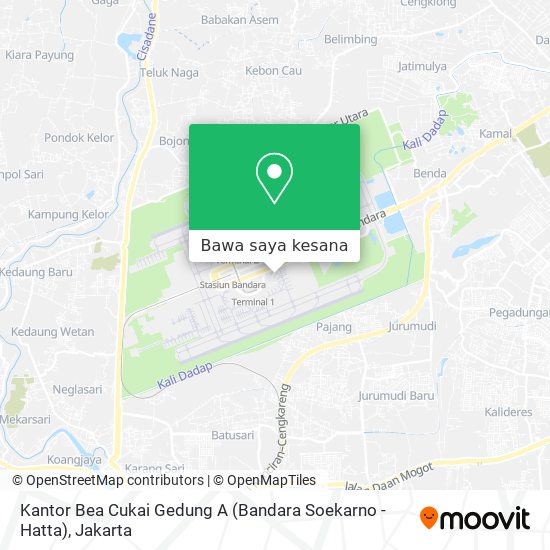 Peta Kantor Bea Cukai Gedung A (Bandara Soekarno - Hatta)