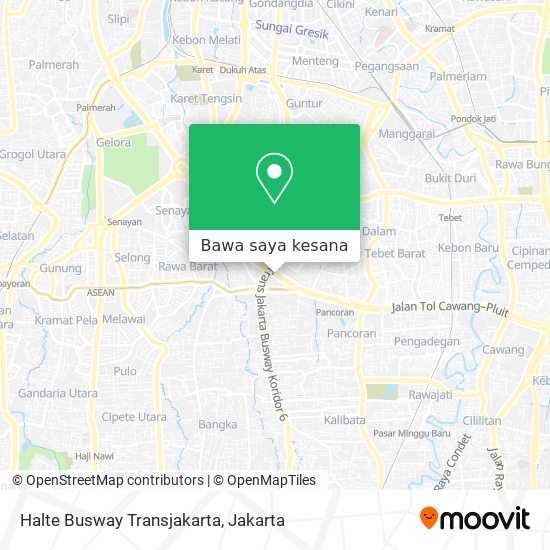 Peta Halte Busway Transjakarta