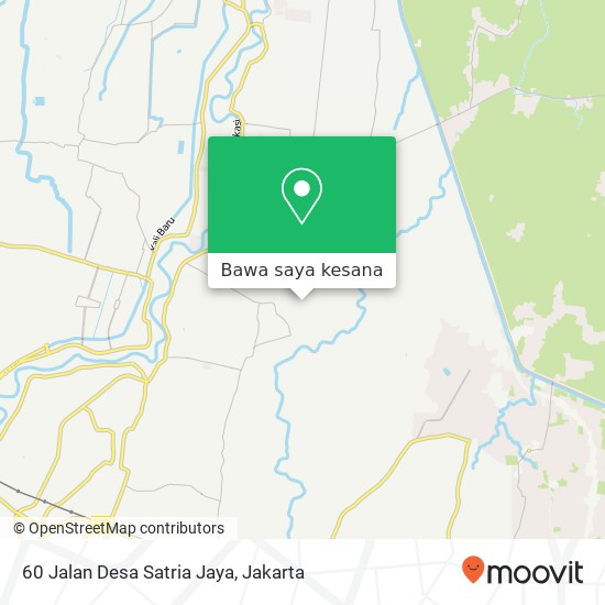 Peta 60 Jalan Desa Satria Jaya