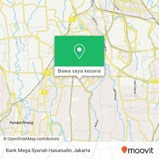 Peta Bank Mega Syariah Hasanudin