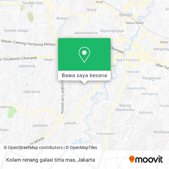 Peta Kolam renang galaxi tirta mas