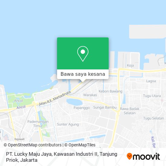 Peta PT. Lucky Maju Jaya, Kawasan Industri II, Tanjung Priok