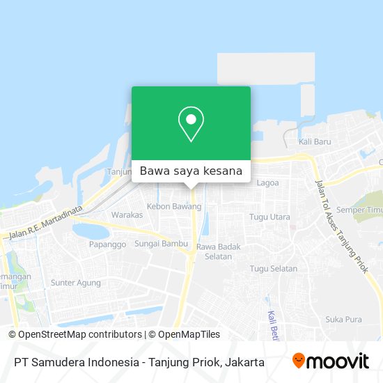 Peta PT Samudera Indonesia - Tanjung Priok