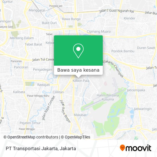 Peta PT Transportasi Jakarta