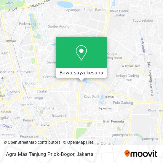 Peta Agra Mas Tanjung Priok-Bogor