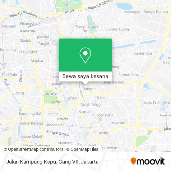 Peta Jalan Kampung Kepu. Gang VII