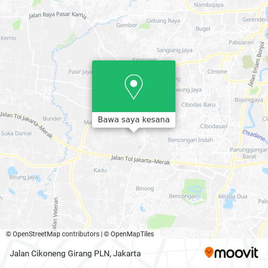 Peta Jalan Cikoneng Girang PLN