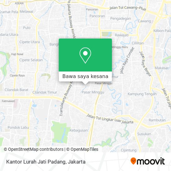 Peta Kantor Lurah Jati Padang