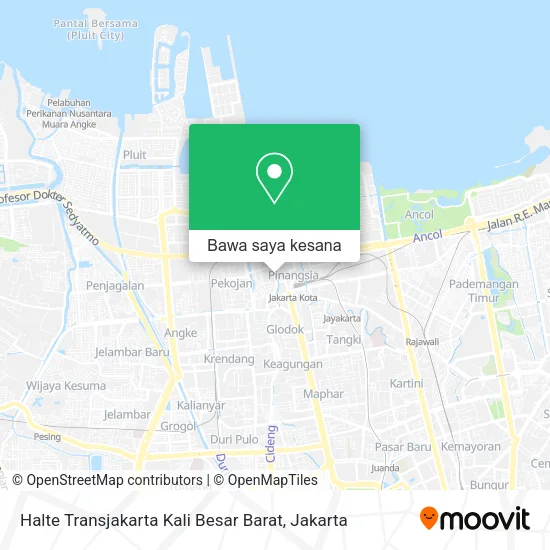 Peta Halte Transjakarta Kali Besar Barat