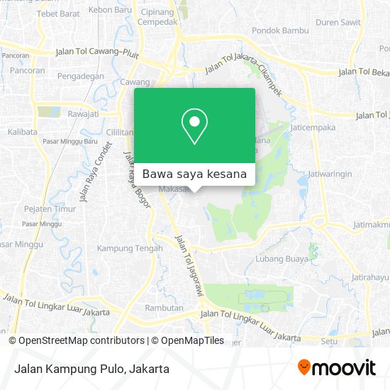 Peta Jalan Kampung Pulo