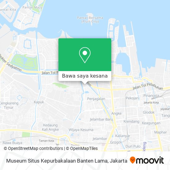 Peta Museum Situs Kepurbakalaan Banten Lama