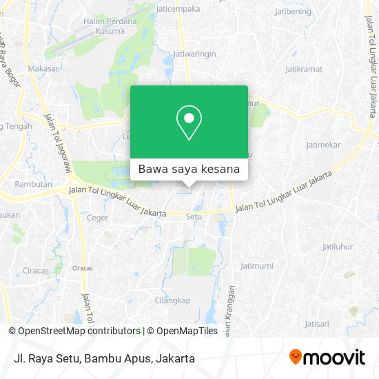 Peta Jl. Raya Setu, Bambu Apus