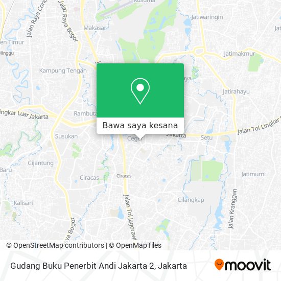 Peta Gudang Buku Penerbit Andi Jakarta 2