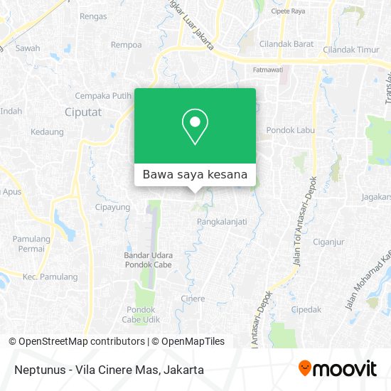 Peta Neptunus - Vila Cinere Mas
