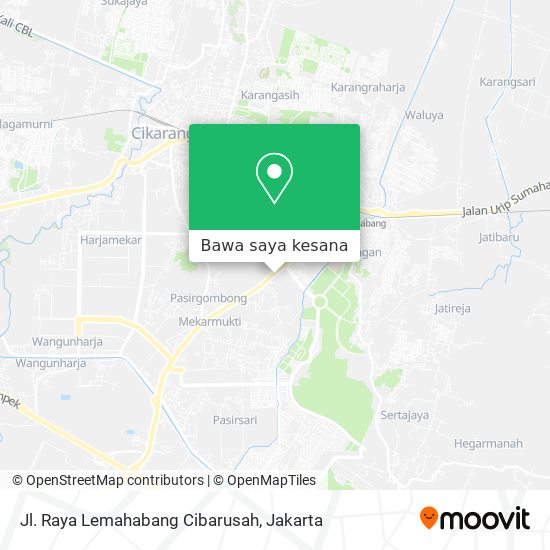 Peta Jl. Raya Lemahabang Cibarusah