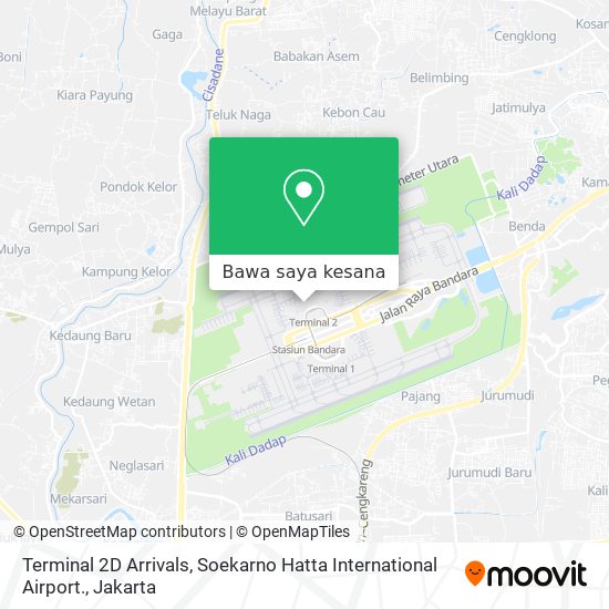 Peta Terminal 2D Arrivals, Soekarno Hatta International Airport.