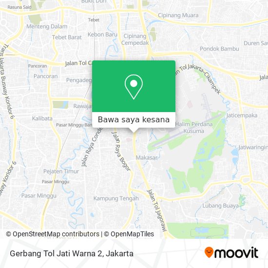 Peta Gerbang Tol Jati Warna 2